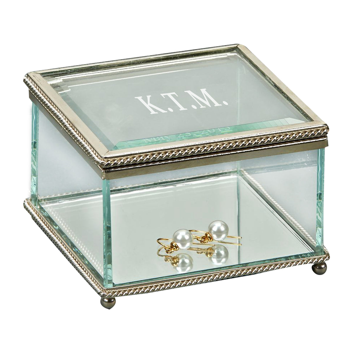 Mirrored Glass Accessory Box