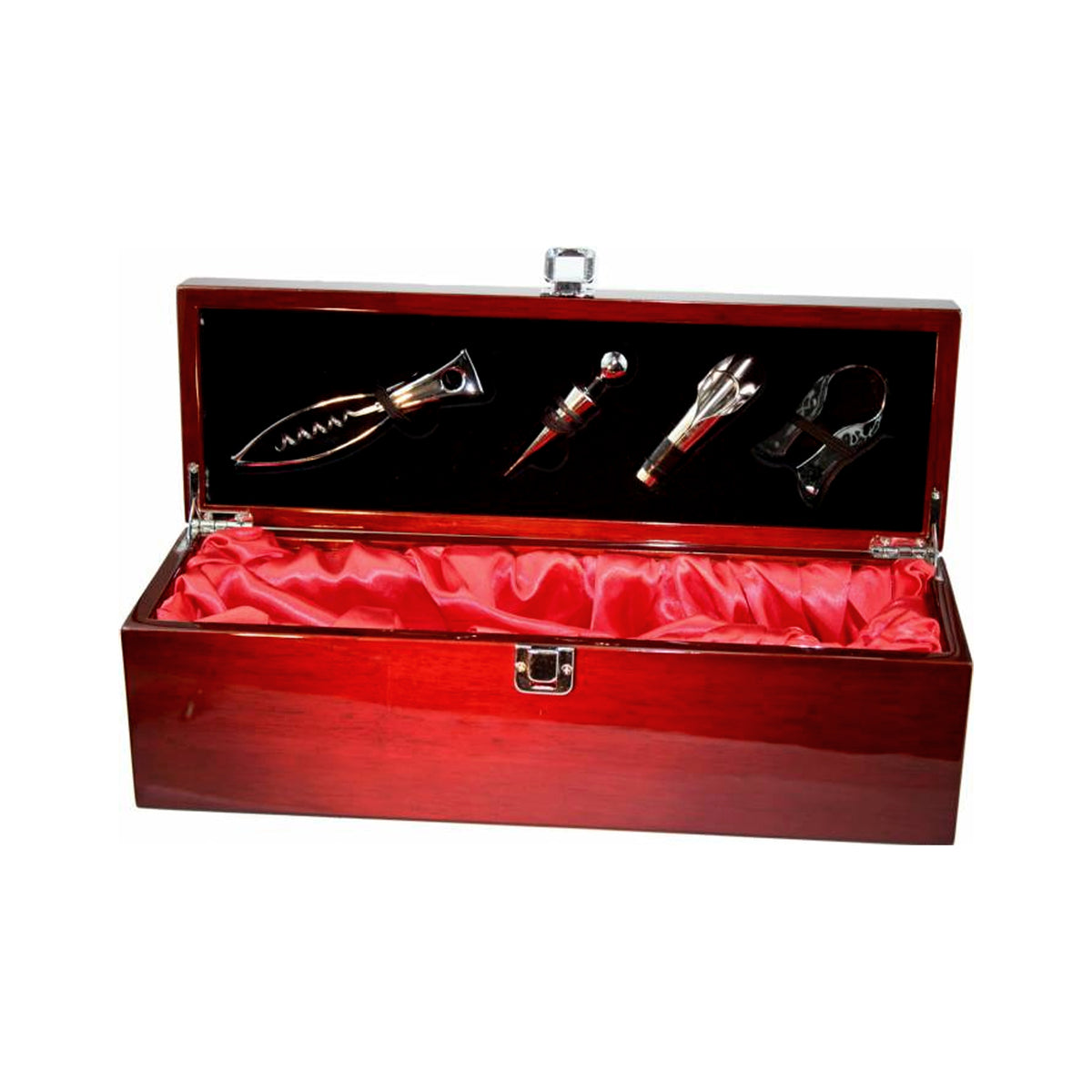 Single Bottle Rosewood Wine Box with Tools